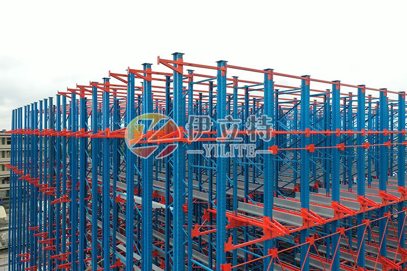 库架合一冷库自动化立体仓库施工现场火热进行中。(图4)